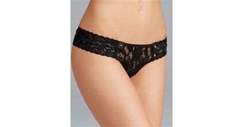 Hanky Panky Studded Thong 481774 In Black Lyst
