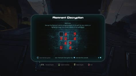 Mass Effect Andromeda Remnant Decryption Puzzle Solutions