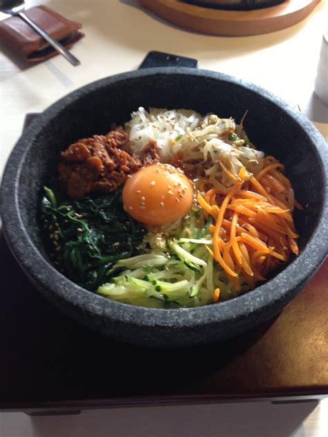 The beef is then cooked quickly over high heat and served with rice and perilla leaves. Hot Stone Plate & Hot Stone Bibimbap with Bulgogi - Namoo ...