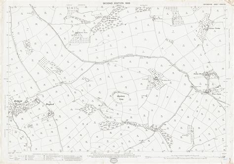 Old Ordnance Survey Map Of Woodbury Castle Devon In 1906