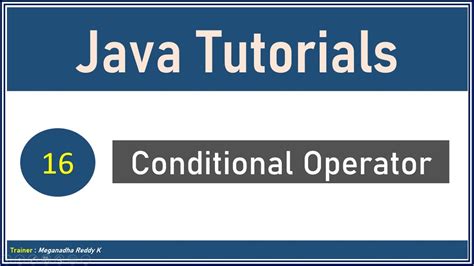 Java Tutorials Conditional Operator 16 Youtube