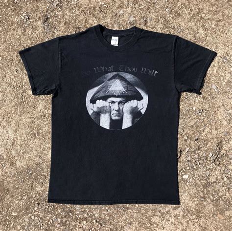 Vintage S Aleister Crowley T Shirt Etsy