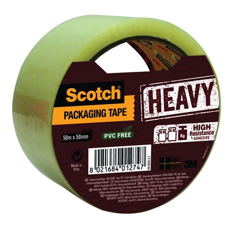 Scotch Clear 50mm X 50m Heavy Duty Packaging Tape Hv5050st