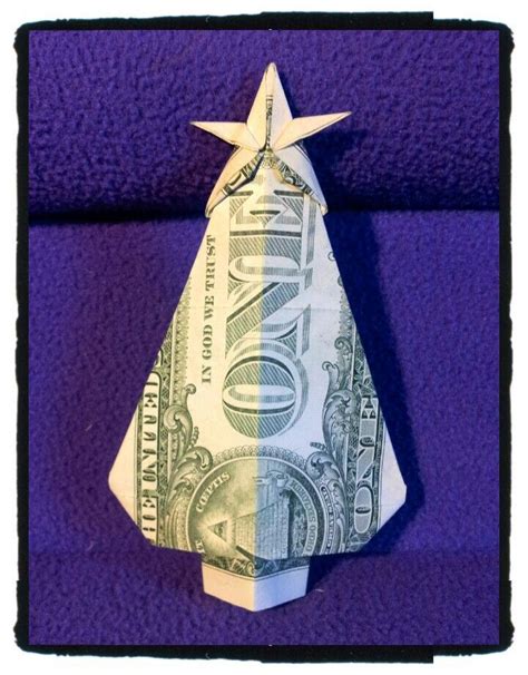 Fold 100 Bill Into Christmas Tree Orgami Origami