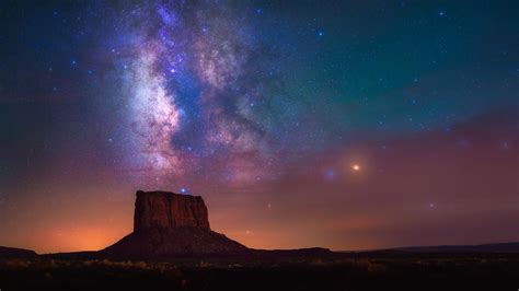 Milky Way Over Monument Valley Usa 1920×1080 Wallpaperable