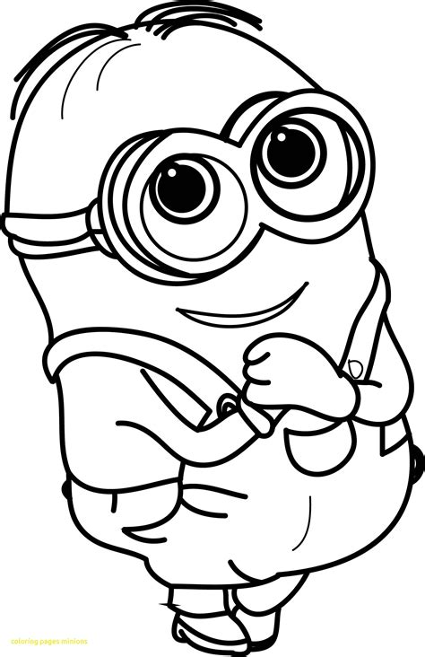 Cute Minion Coloring Pages At Free Printable