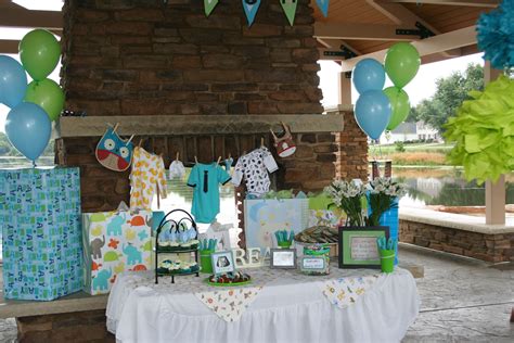 Decorating outdoor baby shower party can be a little tricky. Outdoor baby boy shower-table ideas | Outdoor baby shower ...