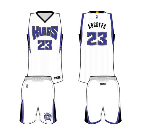 Sacramento Kings Home Uniform National Basketball Association Nba