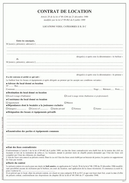 < accueil > signature > le bail nu ou non meublé : Modele Contrat De Location De Maison Non Meuble - Teenzstore pour Modèle Bail Meublé Gratuit ...