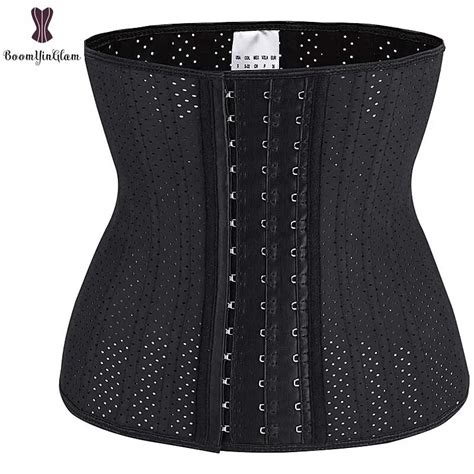 Breathable Smooth Latex Waist Trainer 25 Spiral Steel Boned Corset