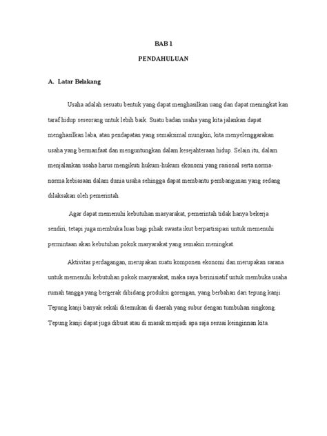 May 26, 2020 · proposal usaha biasa digunakan dalam dunia bisnis, seperti untuk pendirian usaha, misalnya contoh proposal usaha kecil dan contoh proposal usaha makanan ringan. Contoh-Proposal-Usaha-Makanan-Ringan.docx