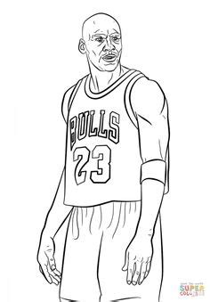 Michael jordan coloring pages print. 1000+ images about Sports Coloring Pages on Pinterest ...