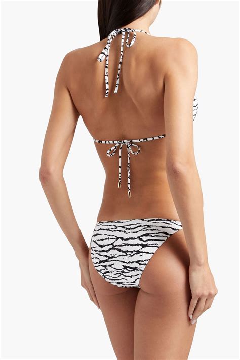 MELISSA ODABASH Porto Tiger Print Triangle Bikini Top Sale Up To 70