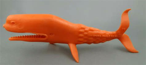 1 Orange Sperm Whale Mpc Sea Monster Cereal Vintage Premium 1960 2021