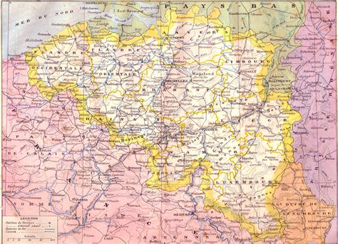 La más poblada es la parte. Mapa físico y político de Bélgica 1910 - Tamaño completo ...