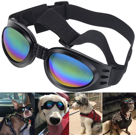 Dog Goggles Pet Sunglasses Adjustable Folding Eye Wear Uv Protection