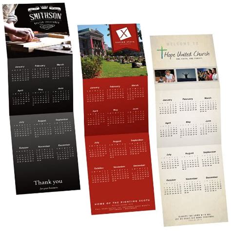 Customized Products Custom Tri Fold Calendars