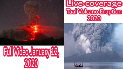 The ash and steam explosions have gotten weaker after seven days of eruption. Live Coverage: TAAL VOLCANO ERUPTION 2020 | TAAL VOLCANO ...