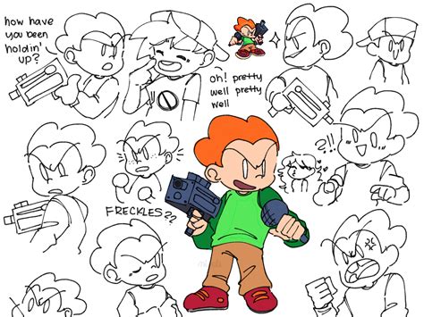 Pico Fnf I Like Drawin Cute Things — Ooooo Boy A 6 Page Size Comic