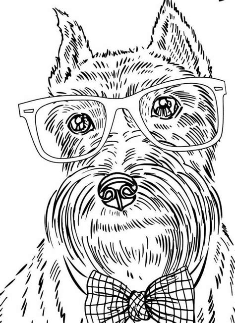 8 Best Dog Coloring Pages For Adults Images On Pinterest