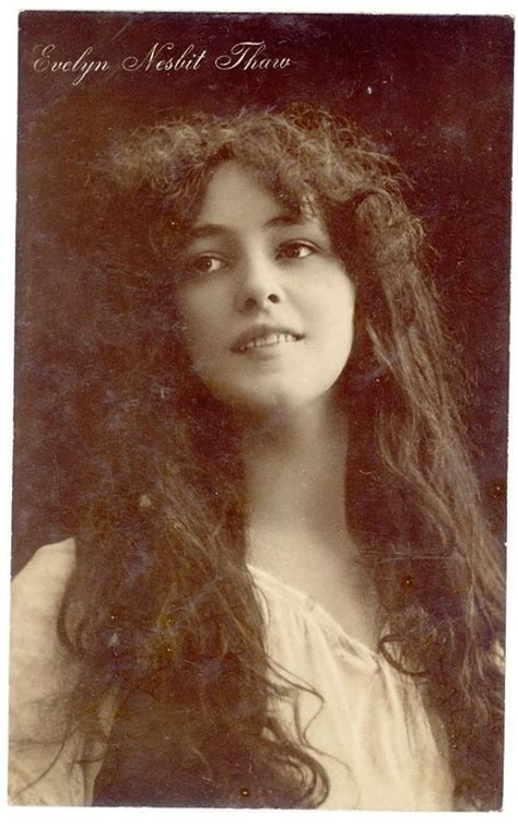 Evelyn Nesbit 1901 Broadway Film Star Model Silent Film Actress Evelyn Nesbit Vintage