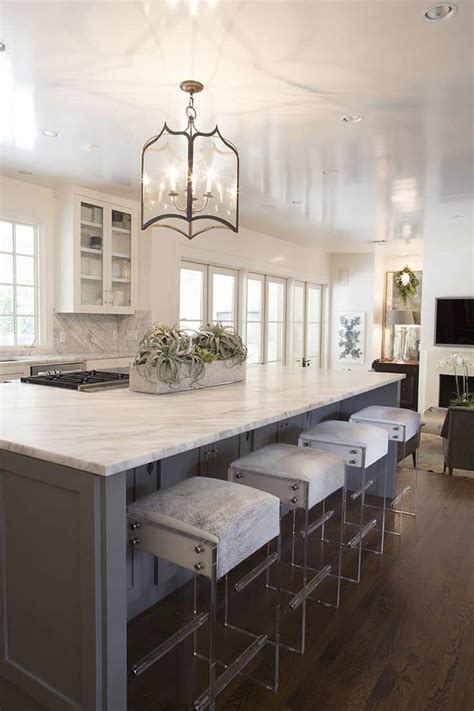 In order to determine how many stools will fit at your kitchen island, home experts recommend you bar stools come in all shapes, sizes and colors. Cool Ways To Bring Velvet Decor Into Your Home