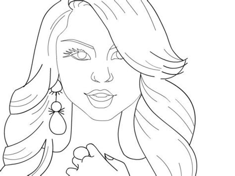 Beyonce Coloring Pages At Free Printable Colorings