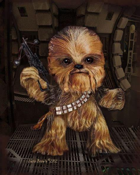 1920x1080 pics photos baby chewbacca wallpaper. Fine Art Print: Baby Chewie One cute Wookie by ...