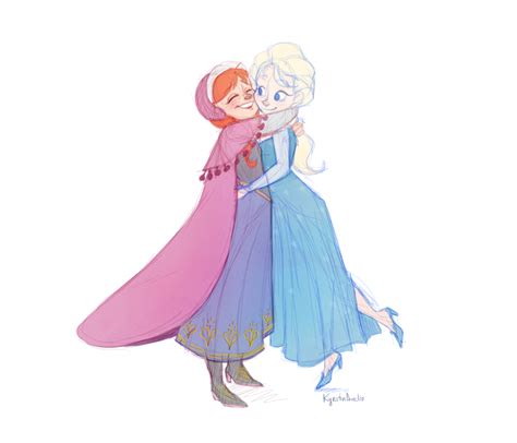 Anna And Elsa Frozen Fan Art 36089563 Fanpop
