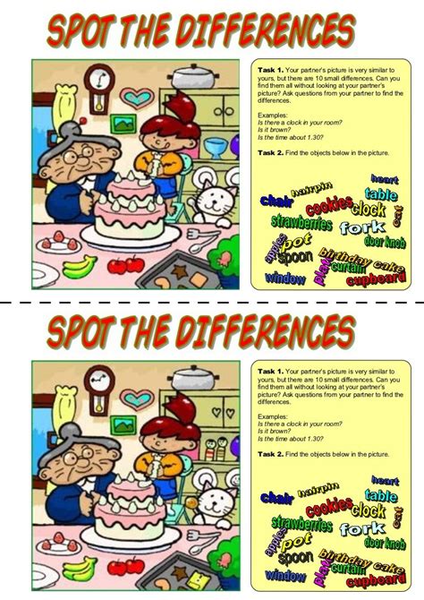 Spot The Difference Printable For Adults With Answers Pdf Balkon Kita
