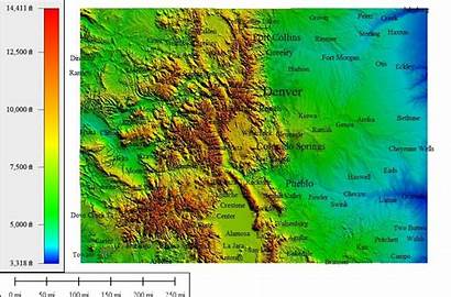 Elevation Map Colorado Maps