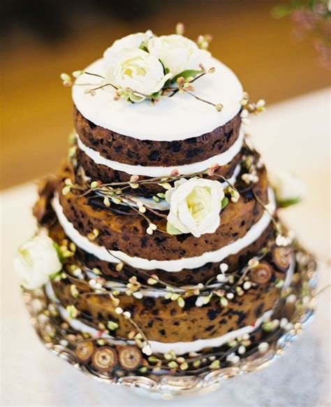 Naked Wedding Cake Ideas For Rustic Wedding Deer Pearl Flowers