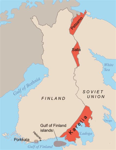 Map description history map of wwii: Big Blue 1840-1940: Finland 1917-1940