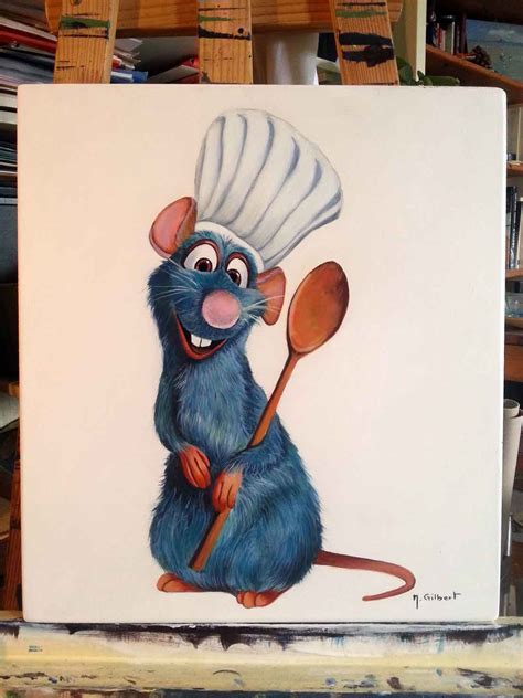 Nabrochot Creations Ratatouille Peinture Originale Extrait Du Film