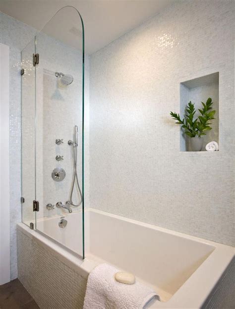 Shower combo ideas best of soaking tub shower design ideas about bathtub install. tub shower combo soaking tub with shower half door white ...