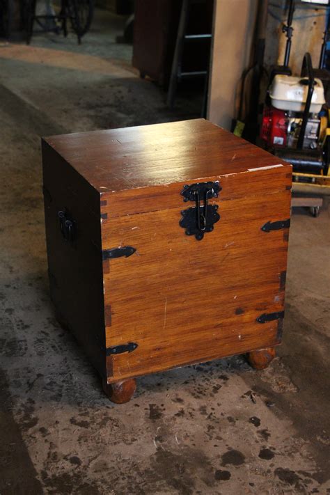 Vintage Wooden Trunk A And D Reclaim