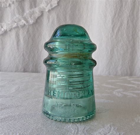 Glass Insulator Hemingray No 9 Patent May 2 1893 Etsy Glass