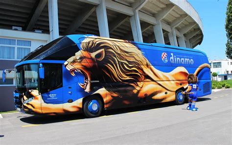 Gnk Dinamo Zagrebs Incredible Team Bus Credits To Belina Krapinske