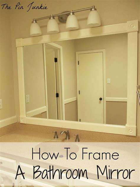 (photo courtesy of pretty handy girl). How to Frame a Bathroom Mirror
