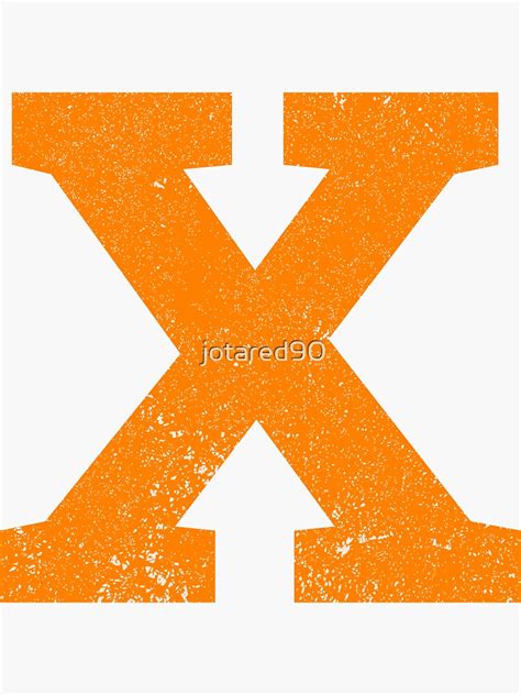 X Letter Sticker For Sale By Jotared90 Redbubble
