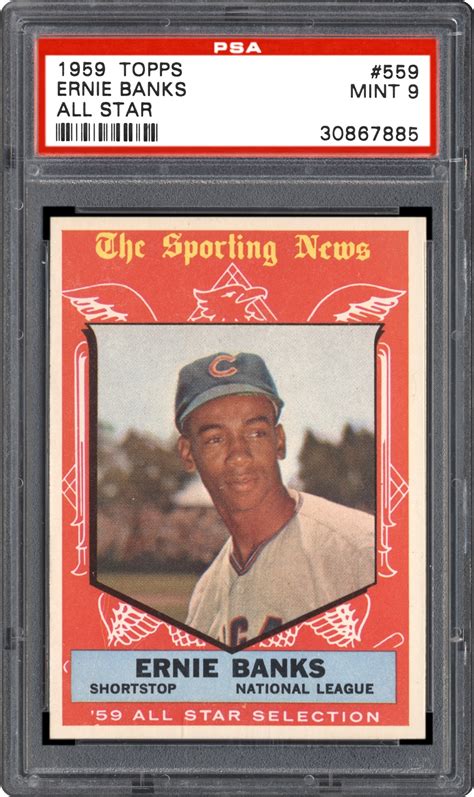 Ernie banks baseball card worth. 1959 Topps Ernie Banks (All Star) | PSA CardFacts™