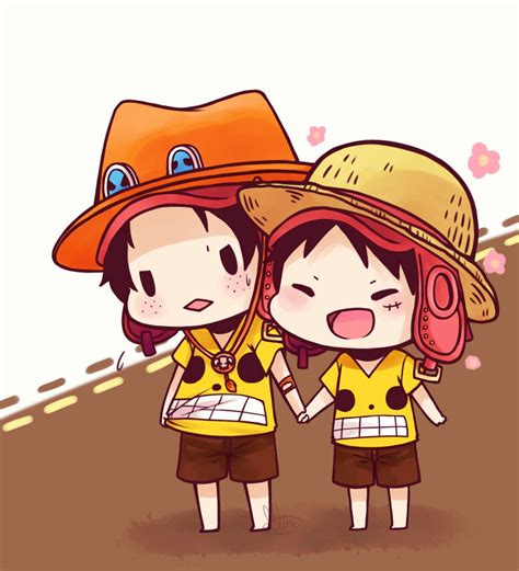 Cute Ace And Luffy One Piece Ace Ace And Luffy One
