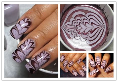 how to make valentine s heart water marble nail art step by step diy tutorial instructions how