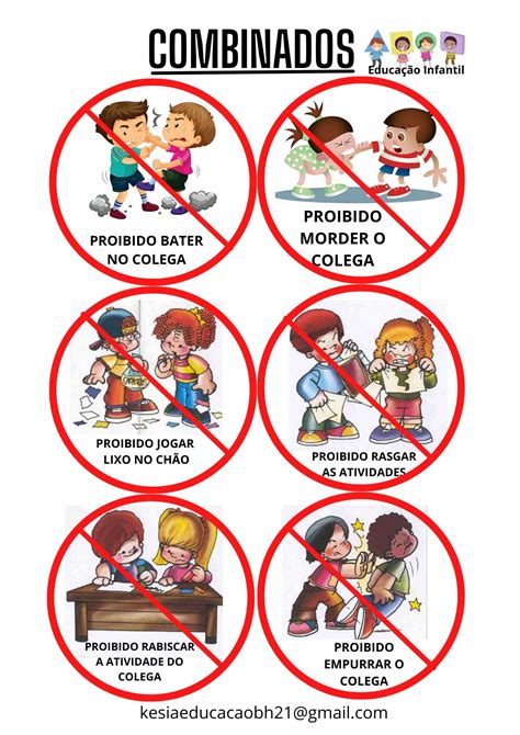 Cartaz Combinados Da Turma