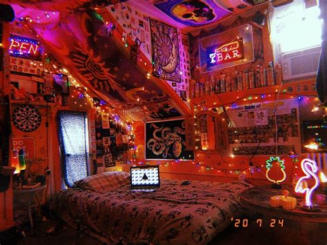 Trippy Room Retro Room Neon Room Chill Room