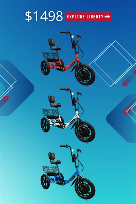 Liberty Electric Folding Tricycle | LibertyTrike.com