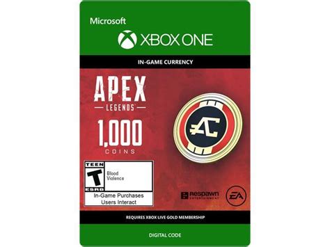 Apex Legends 1000 Coins Xbox Series Xs Xbox One Digital Code