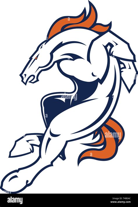 Denver Broncos Nfl American Football Mascot Horse Stock Photo Alamy