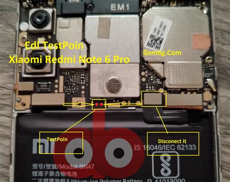 Edl Testpoin Xiaomi Redmi 6 Pro Edl Mode Checkpoin Pinout