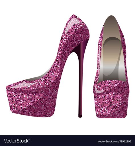 Sparkly Pink High Heels